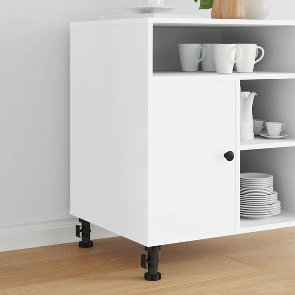 vidaXL P&eacute;s de M&oacute;veis Ajust&aacute;vel 2 pcs Preto 46 x 46 x 128 mm PP