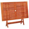 vidaXL 7 pcs conj. jantar exterior dobr&aacute;vel madeira eucalipto maci&ccedil;a