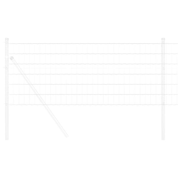 vidaXL Cerca Euro 0,8 x 25 m Ferro revestido de PVC