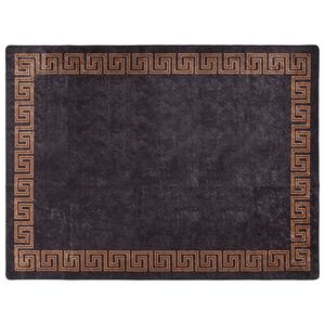 vidaXL Tapete lav&aacute;vel 400x300 cm preto e dourado