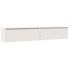 vidaXL Arm&aacute;rios de parede 2 pcs 100x30x35 cm pinho maci&ccedil;o branco