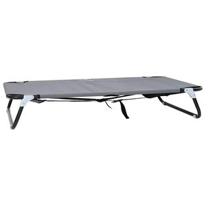 vidaXL Cama para Cachorro 105 x 65 x 18 cm A&ccedil;o Cinzento-claro