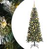 vidaXL &Aacute;rvore de Natal Artificial Verde 180 cm PVC, Pl&aacute;stico e A&ccedil;o