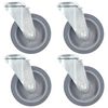 vidaXL Rodas girat&oacute;rias com furo 4 pcs 100 mm