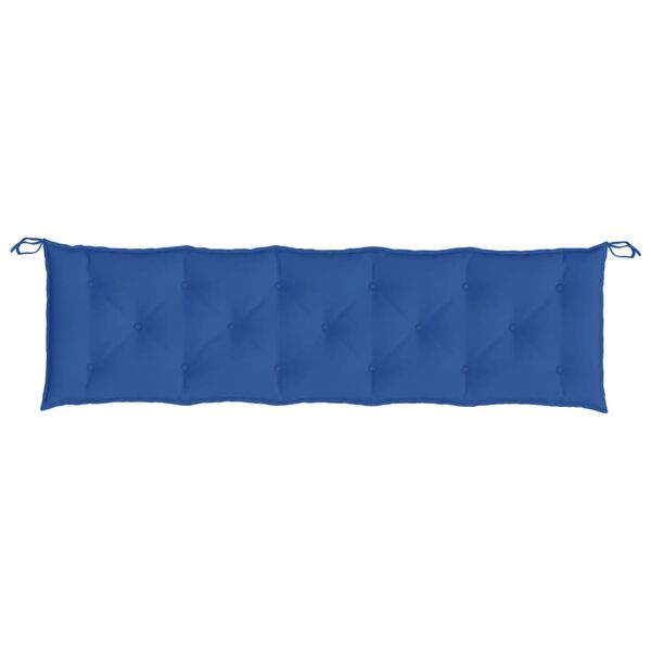 vidaXL Almofad&atilde;o p/ banco jardim 180x50x7 cm tecido oxford azul royal