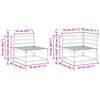 vidaXL Conjunto de Sof&aacute;s para Exterior 6 pcs Natural