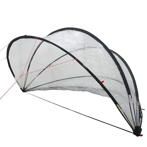 vidaXL C&uacute;pula de Piscina Manual Transparente 405 x 405 x 192 cm PVC