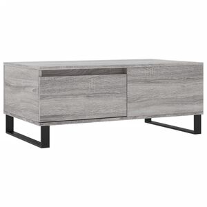 vidaXL Mesa de centro 90x50x36,5 cm derivados madeira cinzento sonoma