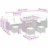 vidaXL Conjunto de Sof&aacute; de Jardim 10 pcs Bege Rattan Sint&eacute;tico