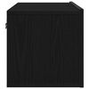 vidaXL Gabinete para TV 2 pcs Carvalho Preto 80 x 30 x 30 cm