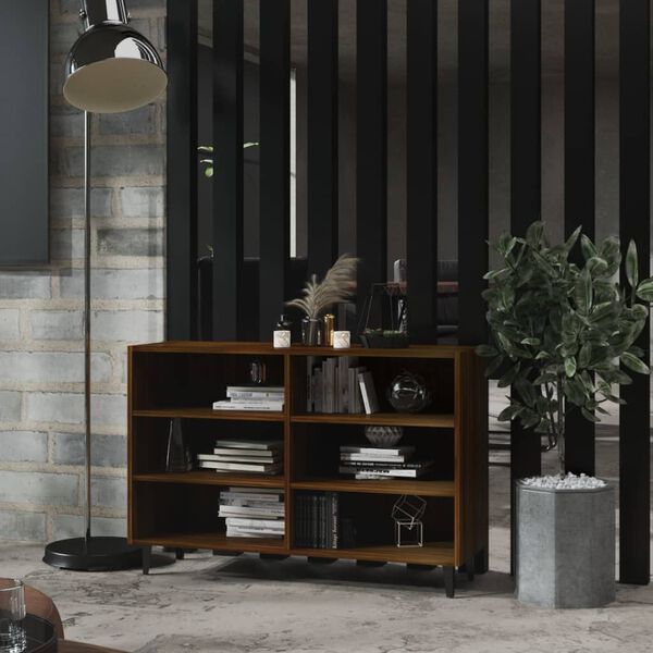 vidaXL Aparador 103,5x35x70 cm derivados de madeira carvalho castanho