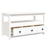 vidaXL Mesa de centro 102x49x55 cm pinho maci&ccedil;o branco