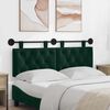 vidaXL Cabeceira Suspensa Verde Escuro 150 x 55 x 7 cm Veludo