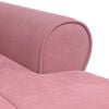 vidaXL Chaise Lounge com almofada Rosa 91 x 157 x 91 cm Veludo