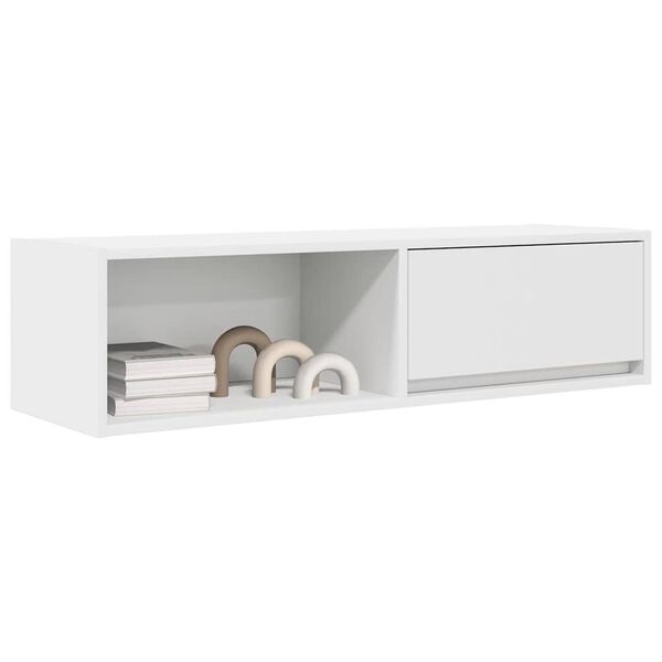 vidaXL M&oacute;vel de TV 100x31x25,5 cm derivados de madeira branco