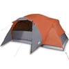 vidaXL Tenda familiar ventila&ccedil;&atilde;o cruzada 8 pessoas imperme&aacute;vel laranja