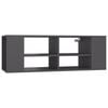vidaXL Arm&aacute;rio de parede para TV 102x35x35 cm derivados madeira cinza