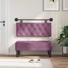vidaXL Cabeceira Suspensa Roxo 110 x 55 x 7 cm Veludo