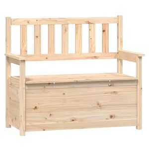 vidaXL Banco 112,5x51,5x96,5 cm madeira de pinho maci&ccedil;a