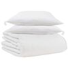 vidaXL Edredom de Inverno com travesseiro 3 unid. Branco Pena de ganso