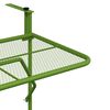vidaXL Mesa para varanda 60x40 cm a&ccedil;o verde