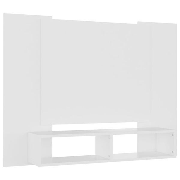 vidaXL Arm&aacute;rio de parede para TV 120x23,5x90 cm deriv. madeira branco