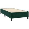 vidaXL Cama com molas/colch&atilde;o 80x200 cm veludo verde-escuro