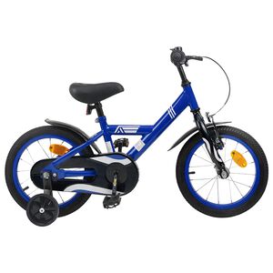 vidaXL Bicicleta Infantil 12 Polegadas para 2-4 anos Azul Escuro