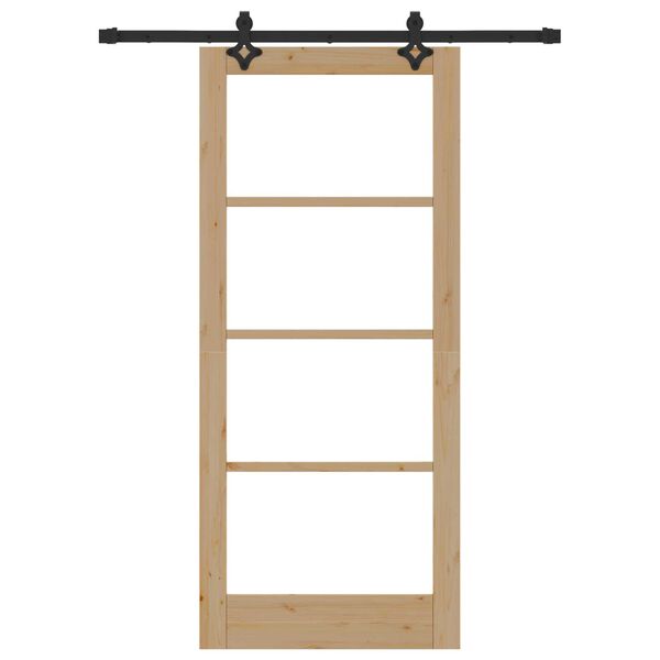 vidaXL Porta Deslizante Natural 86 x 198,5 cm