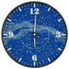 vidaXL Rel&oacute;gio de parede com n&uacute;meros/ponteiros luminosos &Oslash;30 cm azul