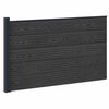 vidaXL Conjunto de Cercas 175 x 105 cm WPC e Alum&iacute;nio Preto