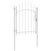 vidaXL Port&atilde;o de jardim Woerden a&ccedil;o 1x1,5m branco