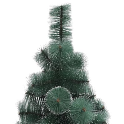 vidaXL Árvore Natal artificial pré-iluminada c/suporte 150cm PET verde