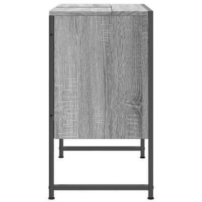 vidaXL Móvel p/ lavatório 60x33x60cm derivados madeira cinzento sonoma