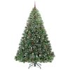 vidaXL &Aacute;rvore de Natal Artificial com 300 LEDs Verde 240 cm PE e PVC