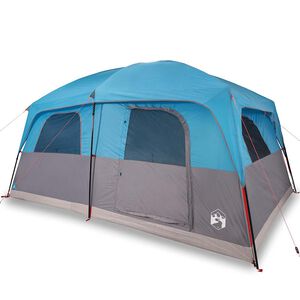 vidaXL Tenda familiar para 8 pessoas imperme&aacute;vel azul