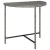vidaXL Mesa de jardim 80x50x75 cm vime PE cinzento