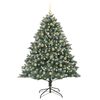 vidaXL &Aacute;rvore de Natal Artificial Verde 180 cm PVC, Pl&aacute;stico e A&ccedil;o
