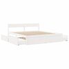 vidaXL Cama sem colchão 180x200 cm madeira de pinho maciça branco