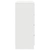 vidaXL Aparador com gavetas 71x35x84 cm derivados de madeira branco