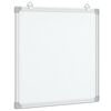 vidaXL Quadro branco magnético 60x60x1,7 cm alumínio