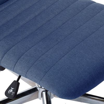 vidaXL Cadeiras de jantar 6 pcs tecido azul
