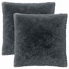 vidaXL Almofada com travesseiro HEERLEN 2 unid. Antracite Fleece PV