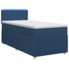 vidaXL Cama box spring com colch&atilde;o Azul 80 x 200 cm Tecido