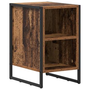 vidaXL Mesa-de-cabeceira Madeira Antiga 39.5 x 30 x 50 cm