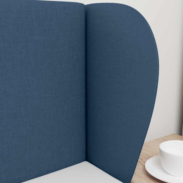 vidaXL Orelha de Cabeceira Azul 40 x 23 x 6 cm tecido