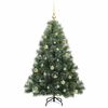 vidaXL &Aacute;rvore de Natal Artificial com 150 LEDs Verde 150 cm PE e PVC