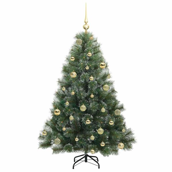 vidaXL &Aacute;rvore de Natal Artificial com 150 LEDs Verde 150 cm PE e PVC