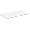 vidaXL Tampo de secret&aacute;ria 100x50x2,5 cm pinho maci&ccedil;o branco