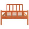 vidaXL Cama sem colch&atilde;o 75x190 cm madeira de pinho maci&ccedil;a castanho-mel
